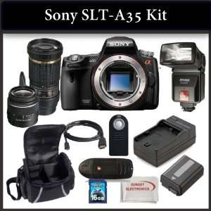  Sony SLT A35 Digital Camera Kit Includes Sony SLT A35 Camera 