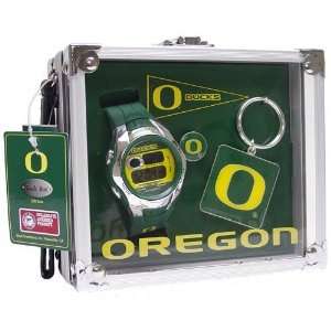  Oregon Ducks Rock Box Watch/Accessory Set: Sports 