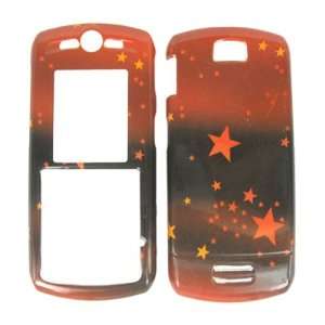 RED STARS snap on cover faceplate for Motorola SLVR L7c (many other 