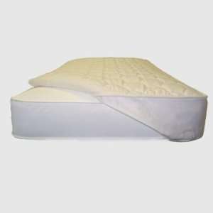 Natural Cotton Quilted Mattress Pad Crib 
