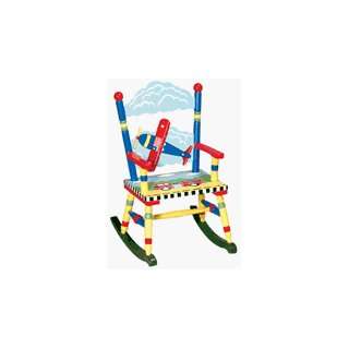  Child Rocking Chair   Plane Firetruck Jr.: Home & Kitchen