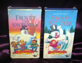 Lot of 2 VHS   Frosty The Snowman & Frosty Returns GUC  