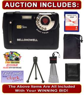 Bell & Howell S7 Slim Digital Camera with Infrared Night Vision (Black 