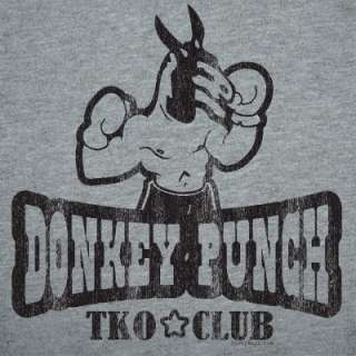 Donkey Punch TKO Club Boxing funny offensive T Shirt  
