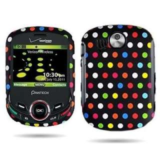 Rainbow Polka Dots Design Hard Case Phone Cover Verizon Pantech Jest 2 