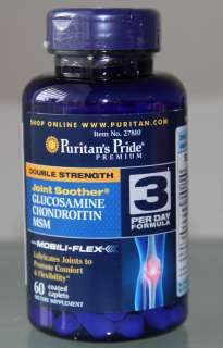 Puritans Pride Double Strength Glucosamine Chondroitin MSM Joint 