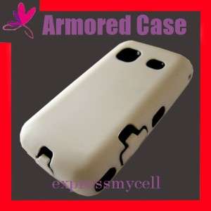   WHITE Impact Armor Case Cover 4 Straight Talk SAMSUNG GALAXY PRECEDENT