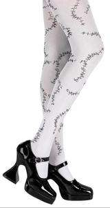   Nightmare Stitches White Adult Costume Pantyhose 086947144007  