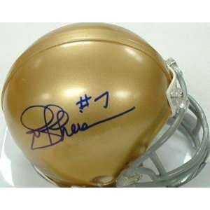  Joe Theismann autographed Notre Dame mini helmet or NFL 