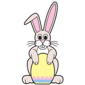  Easter Bunny with Egg Sign Board 42 x 21 Print Stand Up 