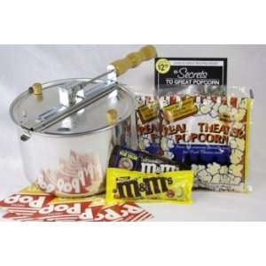  Whirley Pop MovieTime Popcorn Popper Gift Set: Kitchen 
