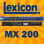 LEXICON MX200 STEREO REVERB FX PROCESSOR w/ USB MX 200 HARDWARE PLUG 