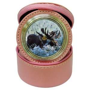  Moose Jewelry Case Travel Clock: Home & Kitchen