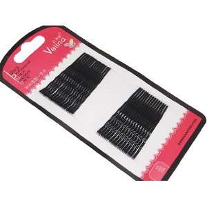 Pack of 30 Wave Black Hair Clips Bobby Pins Kirby Grips Hair Styling 
