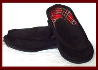 Corduroy House Shoes House Slippers Black  