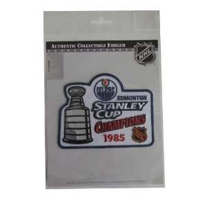   NHL Stanley Cup Champions Patch   Edmonton Oilers 1985 Sports