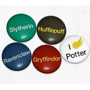  Harry Potter Inspired Hogwarts Houses   Set of 5 Magnets 