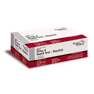   : Moore Medical Strep A Dipstick   Box of 25: Health & Personal Care