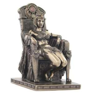  Egyptian Dancer Sitting in an Arm Chair Statue