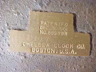 CHELSEA BRASS SHIPS BELL CLOCK SERIAL # 150800 (1920 1924) Works 