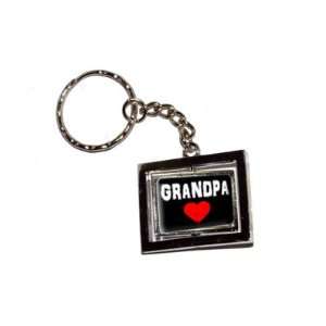  Grandpa Love   Red Heart   New Keychain Ring Automotive