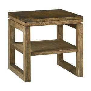 Hammary 196 915 Spaces Square End Table in Natural Dirftwood with 
