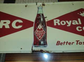 Cola Metal Soda Pop Advertising Sign  