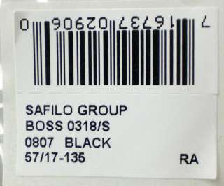 HUGO BOSS 0318 807 SUNGLASSES BLACK PLASTIC AUTH  