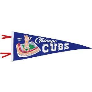   1950s Wrigley Field Pennant by Mitchell & Ness