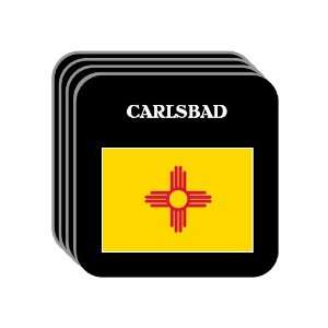  US State Flag   CARLSBAD, New Mexico (NM) Set of 4 Mini 