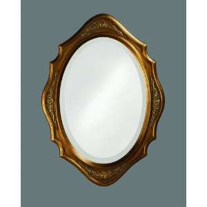    Wood Framed Cameo esque Oval Mirror 27H, 19W