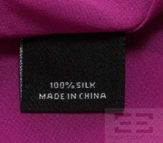 Meghan Fuchsia Pink Multicolor Silk Beaded Tunic Dress Size 12 NEW 
