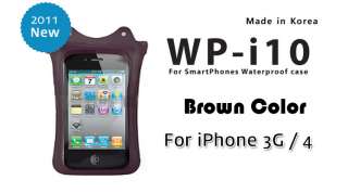 DiCAPac WP i10 Brown Color Waterproof Case for iPhone 4   Brand New