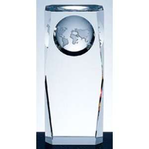  Optical Crystal Globe Column Award   Large: Home & Kitchen