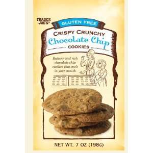 Trader Joes Gluten Free Crispy Crunchy Chocolate Chip Cookies, 2 