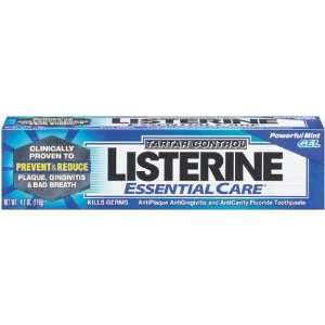  Listerine Essential Care Toothpaste Tartar Control Gel 4.2 