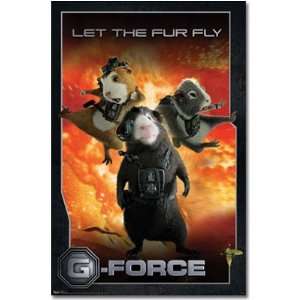  G Force Movie (Group, Let the Fur Fly) Poster Print