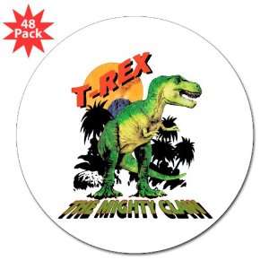  3 Lapel Sticker (48 Pack) T Rex Dinosaur The Mighty Claw 