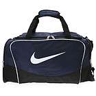 Brand New NIKE BRASILA 4 Travel Duffle Gym Sports Bag Navy w/ Black 