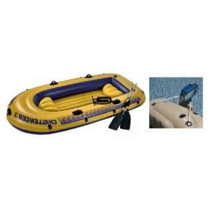   Challenger 3 Boat Set Inflatable w/ Motor Mount Kit: Sports & Outdoors