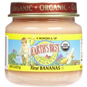 Earths Best 1st Foods Bananas   12 pk  Grocery & Gourmet 