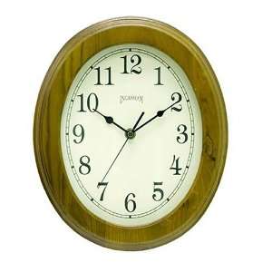  Ingraham Classic Oak Oval Wall Clock: Home & Kitchen