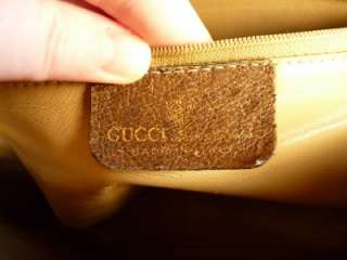   Authentic Gucci Vintage Signature Large Boston Bag 80s Model  