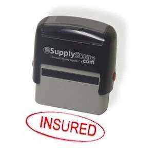  INSURED RED SELF INKING STAMP: Office Products