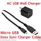 New Micro USB Wall+Data Cable Charger For BlackBerry Samsang HTC LG 