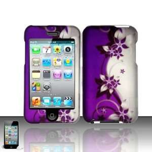 PURPLE VINES Hard Plastic Design Matte Cover Case for Apple iPod 