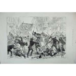    1880 Irish Home Rule Riots Glasgow Scotland Battle