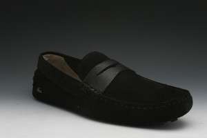Lacoste Concours 4 CLM SDE LTH Mens Loafers in Black  