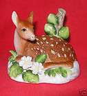 shafford fine bone china figurine deer snow scene vin expedited