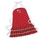 red ruffle apron gabriella polka dot lovely day to be